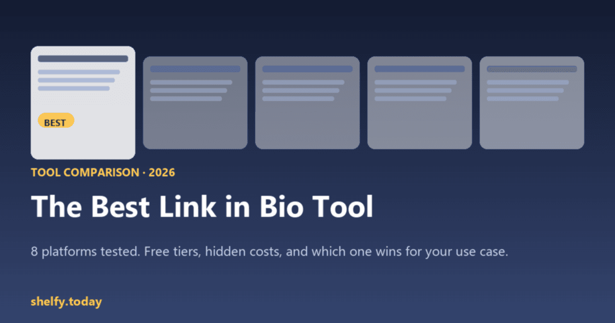 Cover Image for The Best Link in Bio Tool: Complete Comparison Guide (2026)